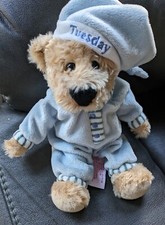 FAO Plush Teddy Bear Pajamas Tuesday Geoffrey LLC 2010 Toys R Us Un Played With