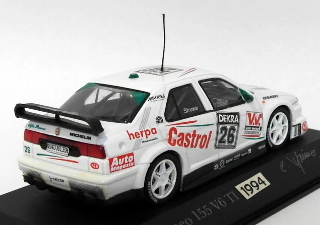 Minichamps 1/43 Scale ALFA 11 - Alfa Romeo 155 V6 TI 1994 - #26 C.Struwe - Image 3 of 4