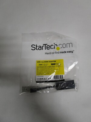 Startech USBC to HDMI Adapter BLK-4K 60Hz Thunderbolt 3 Compatible USB/C NEW