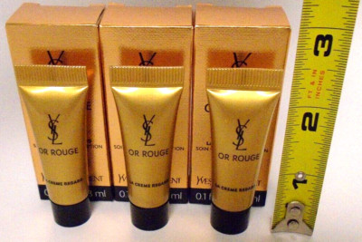 3 x Yves Saint Laurent Or Rouge La Creme Regard 3 ml/0.1 fl. oz. Each Free Ship/