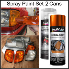 Amber Corner Lights Orange Spray Paint Bumper Tail Fog Lights Translucent Coatin