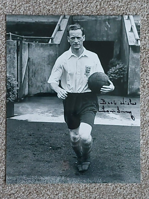 SIR TOM FINNEY PRESTON NORTH END & ENGLAND SIGNIERTES 10 X 8 ZOLL SCHWARZ-WEISS-FOTO