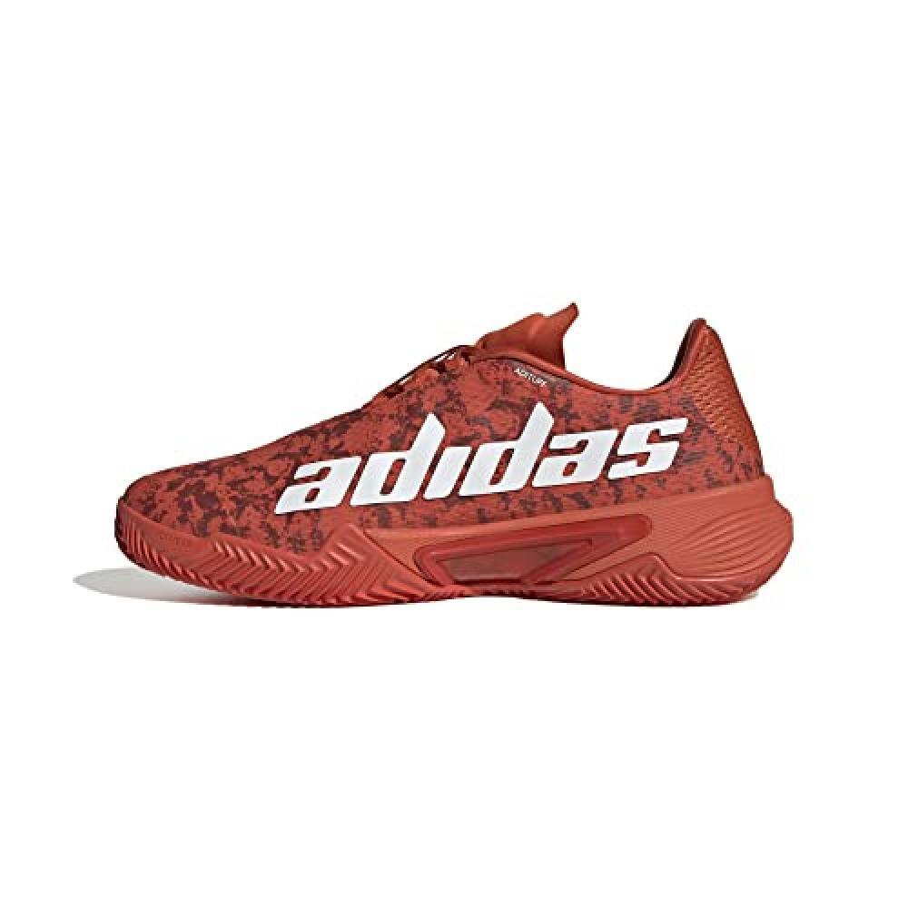 (TG. 40 2/3 EU) ADIDAS Barricade M Clay, Sneaker Uomo, preloved Red/Ftwr White/p