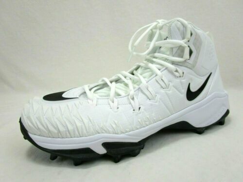 Nike Alpha Menace 4 Elite Pro Football Cleats White Orange  display picture 3