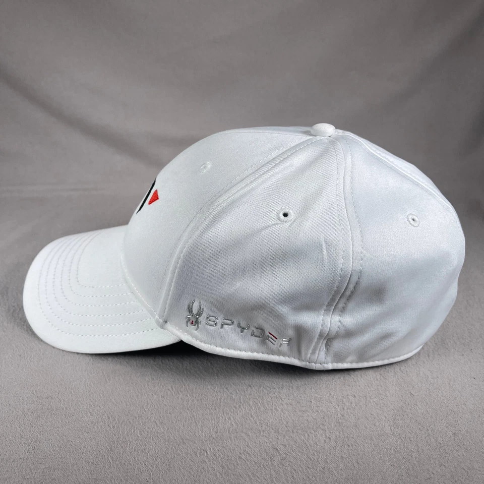 Gorra de béisbol CW Spyder para hombre talla única blanca bordada golf OSFM activa Foto 2 de 4
