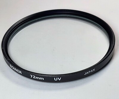 72mm Genuine OEM Bower UV Coated Glass Lens Protector Filter Japan Safety E-72