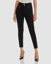  88 T Tahari Women's Black Slim-Fit Stretch Ponte Trousers Pants Size M