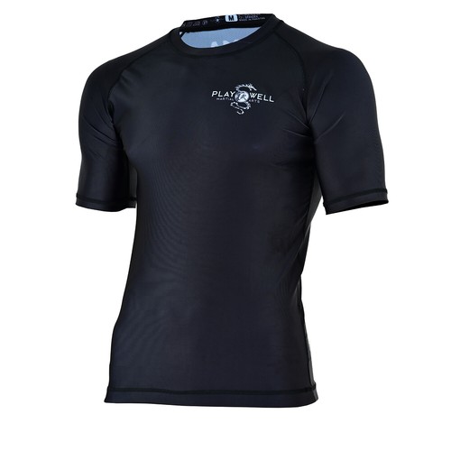 Boxing Shorts Men's Compression Rash Guard Short Sleeve - MMA Jiu Jitsu Bjj Grappling Base Layer For Training Combat 1050185-183056