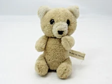 Vintage Miniature Jointed Bear Plush 5" Teddy Bear Two Tone