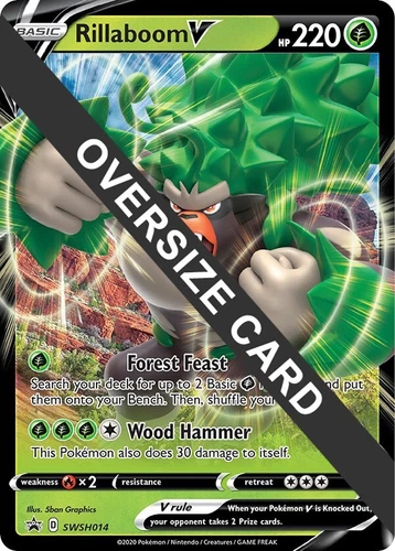 Rillaboom V SWSH014 Jumbo Cards