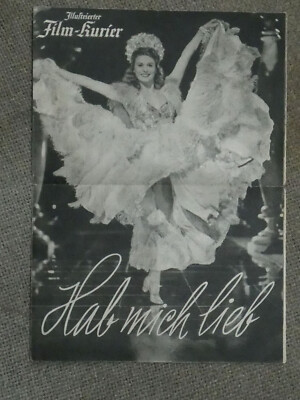 Film-Kurier für den UFA-Film ''Hab mich lieb'' mit Marika Rökk (63M)