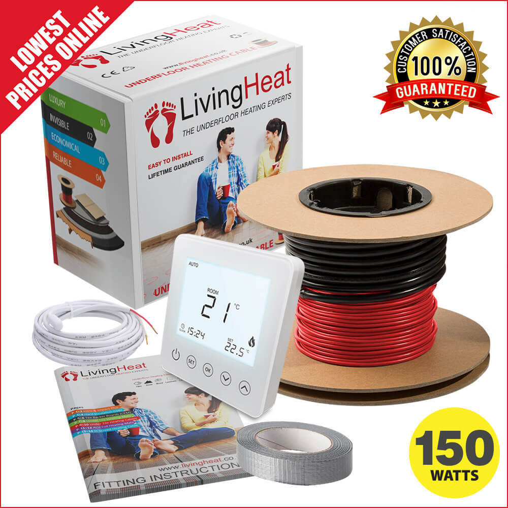 Underfloor Heating Loose Wire Cable Kit For Under Tile Warmup Floor Heating  150W | eBay
