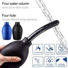 Anal Vaginal Bulb Douche Enema Rectal Colonic Irrigation Syringe Cleaner For Men