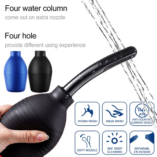 Anal Vaginal Bulb Douche Enema Rectal Colonic Irrigation Syringe Cleaner For Men - Picture 1 of 20