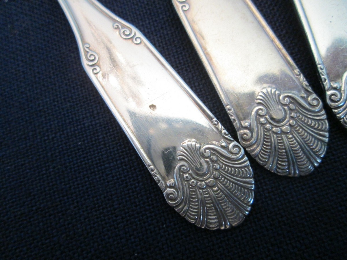 SET 6 DEMITASSE SPOONS! Vintage MAGNUS AASE silverplate Norway