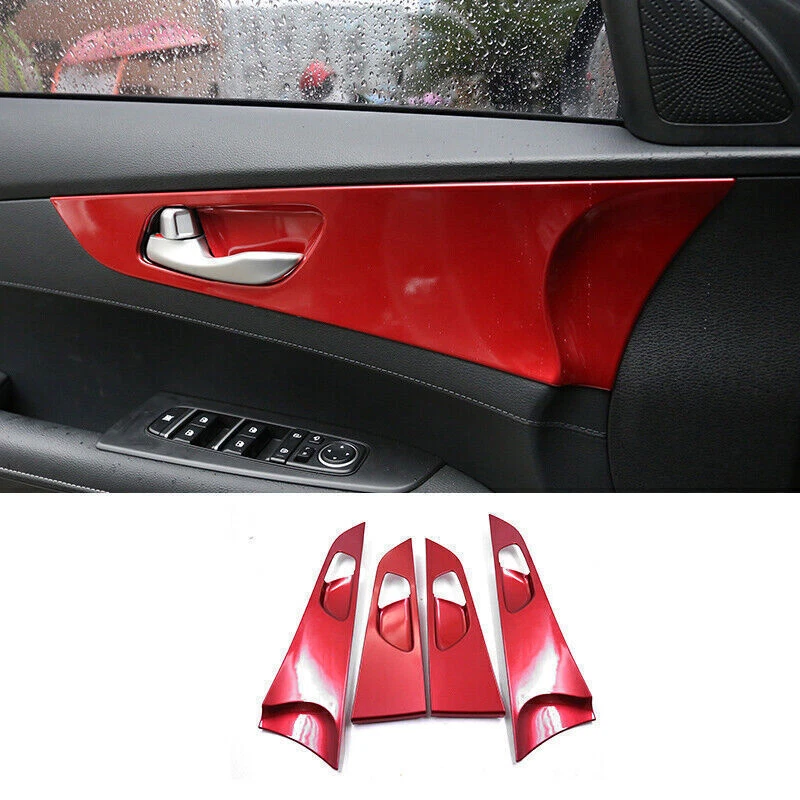 For Kia Forte 2019-24 Sport Red Full Dash Set interior Decor Trim Decal Kit Foto 4 de 4