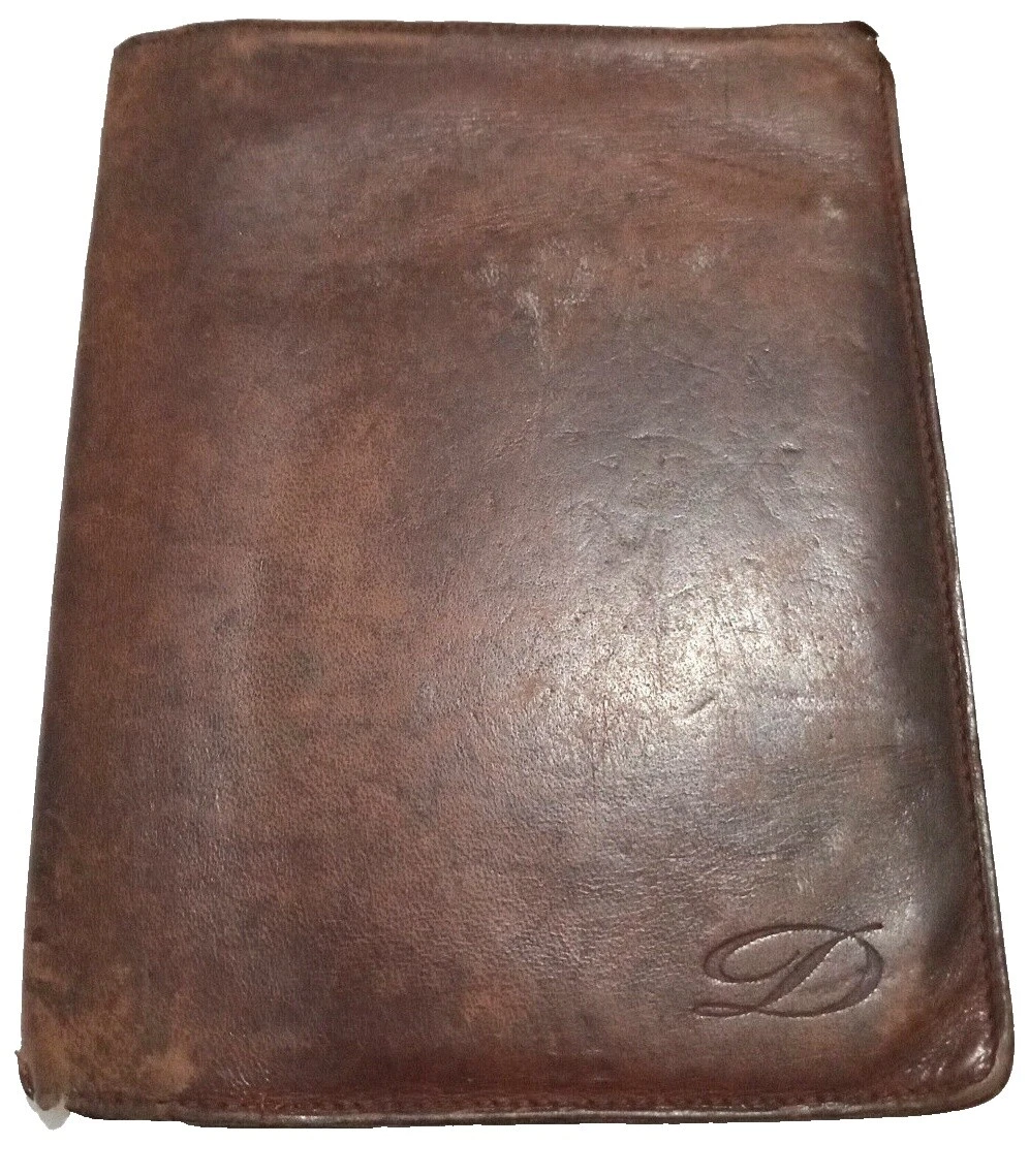 Carteiras de couro marrom Dupont para Homens