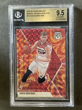2019 Mosaic Davis Bertans Orange Refractor Wizards Gem MINT BGS 9.5
