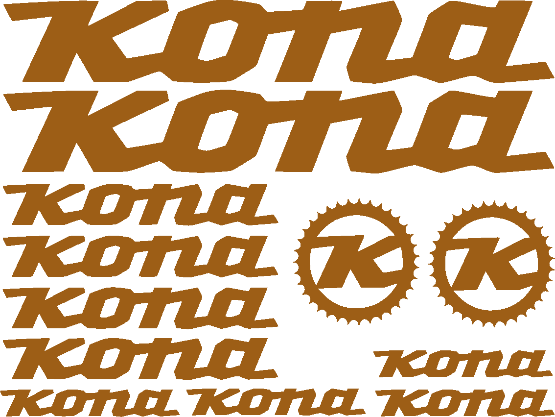 Autocollants et décalcomanies pour vélos Kona - Livraison