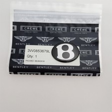 2004-2012 Bentley Continental Flying Spur Front Bumper Badge Oem 3w0853679l