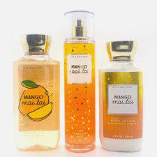 Bath  Body Works MANGO MAI TAI Trio Fine Fragrance Mist, Lotion  Shower Gel