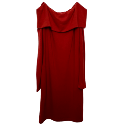 open lace back dress The Julia Off the Shoulder Sweater Dress – House Of Bailey main image 0