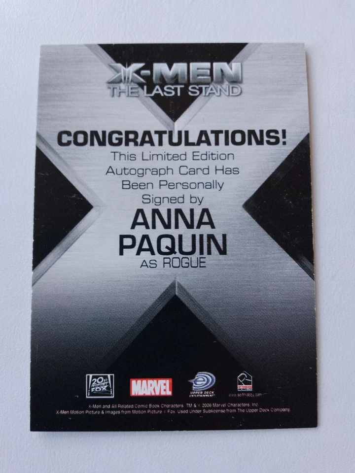 Anna Paquin X-Men The Last Stand Autograph Marvel - Image 2 of 3