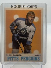 1970-1971 OPC - Hockey, Pittsburgh Penguins - Glen Sather #205 Hall Of Fame !