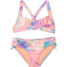Raisins Girl's 7 2 Pc Set Beach Life Set Pink Blue Tie Dye Bikini Swimsuit