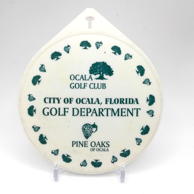 #ad Pine Oaks Of Ocala Golf Club Bag Tag 4quot; in Diameter Ocala Florida $5.00