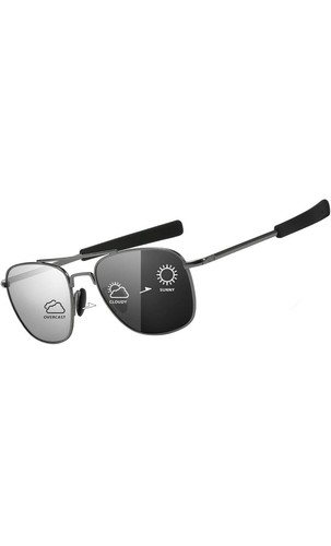 Herren Militär Sonnenbrille polarisiert Pilotenstil Bajonett Bügel