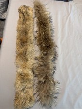 vintage set 2 real fur collars