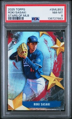 2025 TOPPS STARS OF MLB SER 2 #SMLB53 ROKI SASAKI PSA 8 | eBay