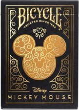 Disney - Bicycler Black/Gold Mickey Playing Cards - Playing Cards - F600Z-image