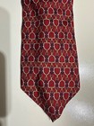 Vintage Paolo Gucci Tie Red Gold Links Equestrian Horsebit L:58” W:4” — photo 3