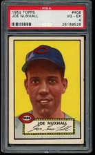 1952 Topps #406 Joe Nuxhall PSA 4 RC Rookie Cincinnati Reds  (9528)