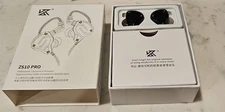Linsoul KZ ZS10 Pro, 4BA+1DD 5 Driver in Ear Monitor, HiFi Wired Black - W/O Mic