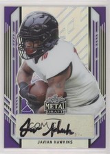 2021 Leaf Metal Draft Portrait Purple Rainbow 9/25 Javian Hawkins Auto 08y1