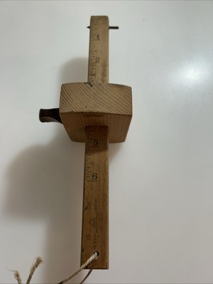 Vintage Stanley Wooden Marking Scribe  ️  No. 61 Gauge Tool zaes