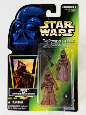 Star Wars:Power of the Force Jawas with Glowing Eyes Action Figure 1996 Kenner