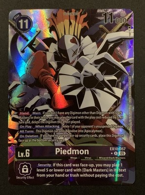 Piedmon EX10-057 R - Alt Art - Sinister Order - Digimon TCG