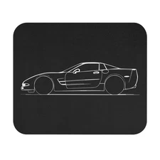 Chevy Corvette C5 Mouse Pad Side Profile Sports Car Desk Mat Gift