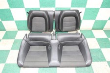 -bag 19 Mustang Coupe Backseat Upper Lower Cushions Black Leather Suede