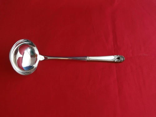 Spring Glory International Sterling Silver Soup Ladle HH WS Custom Made 10 1/2"