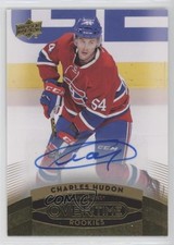 2015-16 Upper Deck GTS Overtime Rookies Gold Foil Charles Hudon #161 Auto md3
