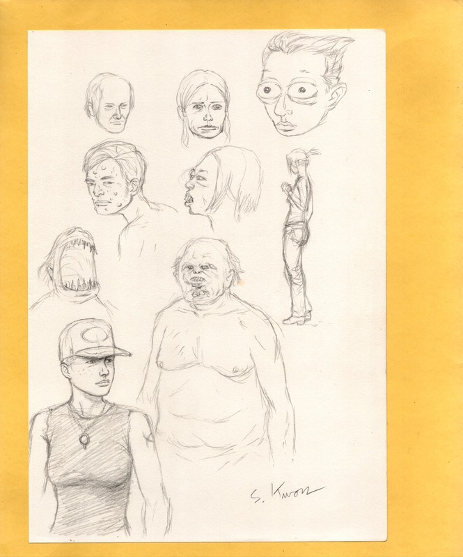 Blanche Comic Original Art by Songgu Kwon: Blanche & Weirdos
