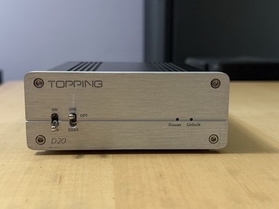 Topping D20 DAC Digital to Analog USB Optical Coaxial + Power Supply