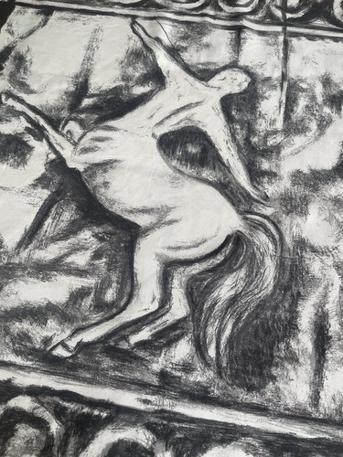 REMY MARTIN. WONDERFUL VINTAGE SILK SCARF -FRENCH COGNAC -MYTHICAL CENTAUR - Foto 5 di 12