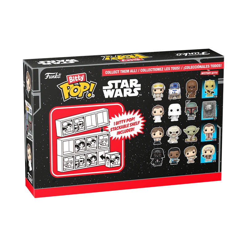 Funko Bitty POP! Star Wars #83669 Princesa Leia Paquete de 4 - Nuevo, Como Nuevo Foto 2 de 3