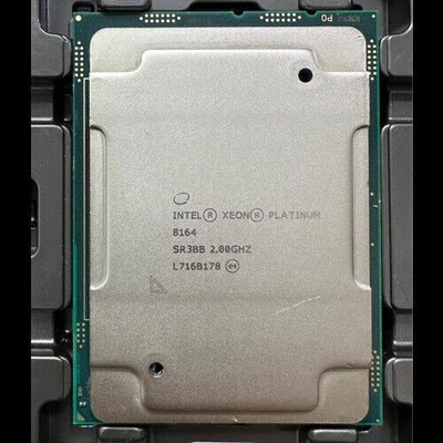 Intel Xeon Platinum 8164 CPU LGA-3647 TDP-150W 26Core 2.0GHz Server Processor